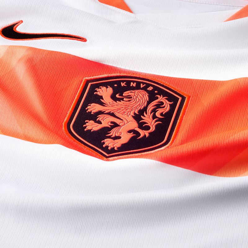 Men's football shirt Nike Netherlands 2026 Stadium Away white/hyper crimson/black 9
