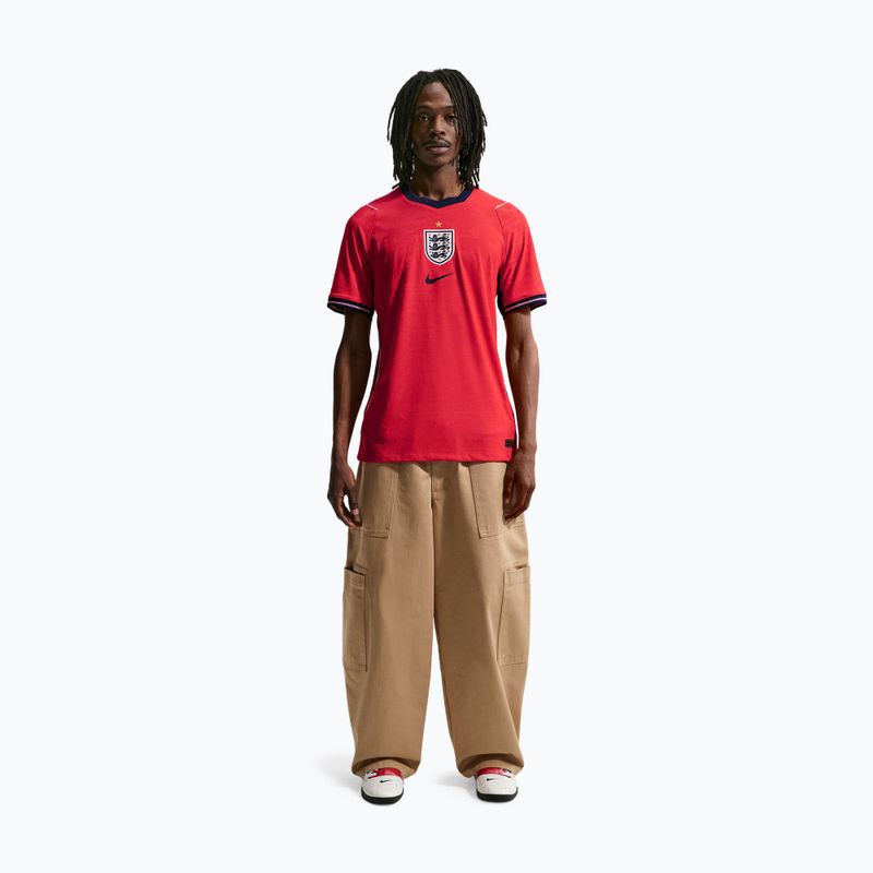 Men's football shirt Nike England 2026 Match Away speed red/obsidian/white/obsidian 2