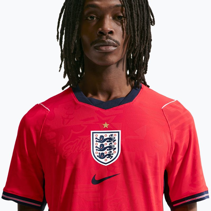 Men's football shirt Nike England 2026 Match Away speed red/obsidian/white/obsidian 5