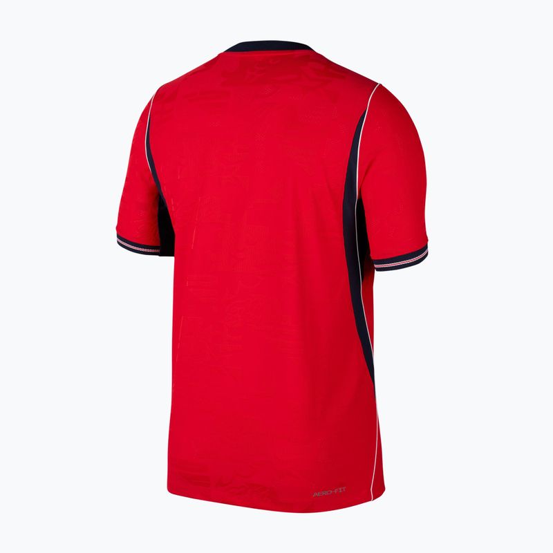 Men's football shirt Nike England 2026 Match Away speed red/obsidian/white/obsidian 10