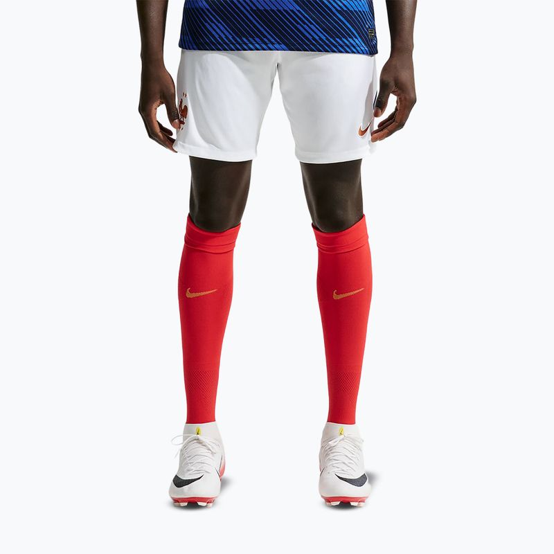 Men's football shorts Nike FFF 2026 Stadium Home Soccer Replica white/metallic copper