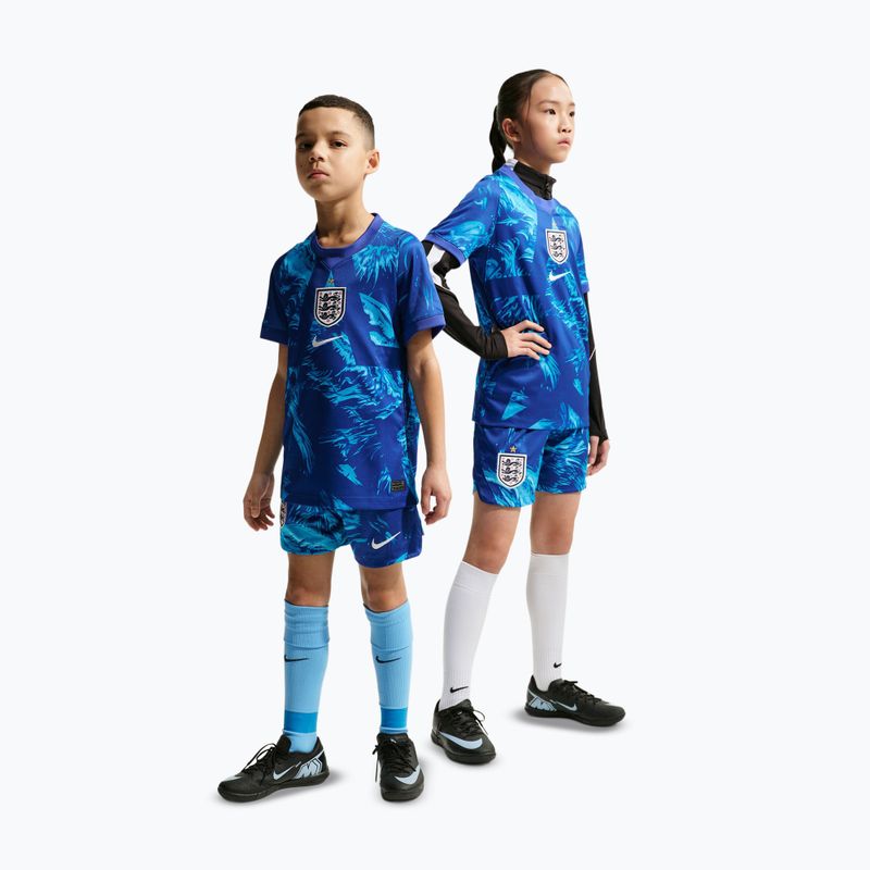 Children's football shorts Nike England 2026/27 Stadium Goalkeeper astronomy blue/black/white 2