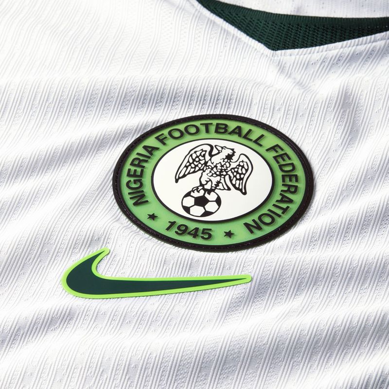 Men's football shirt Nike Nigeria 2026/27 Match Away white/green glow/black 3