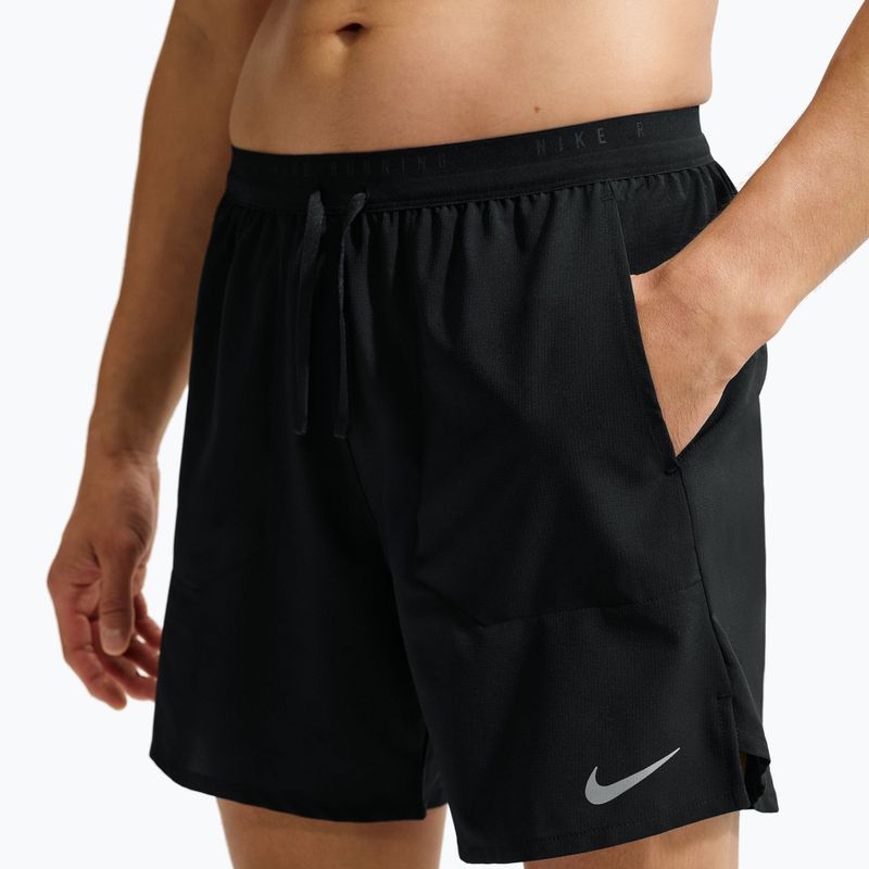 Men's running shorts Nike Stride Dri-Fit Brief-Lined 7" black