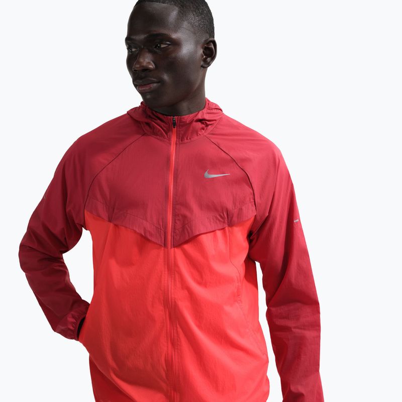 Men's running jacket Nike Stride Repel UV team crimson/light crimson
