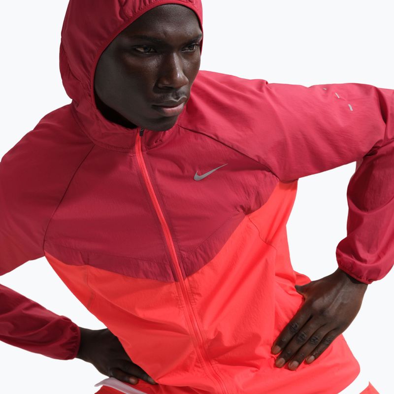 Men's running jacket Nike Stride Repel UV team crimson/light crimson 5