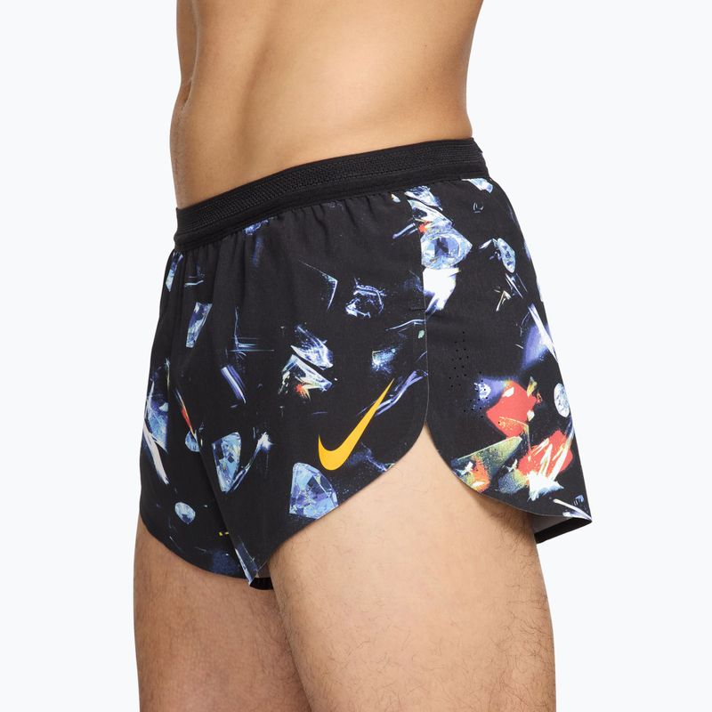 Men's running shorts Nike AeroSwift Dri-Fit ADV Brief Lined 2" black/laser orange 3