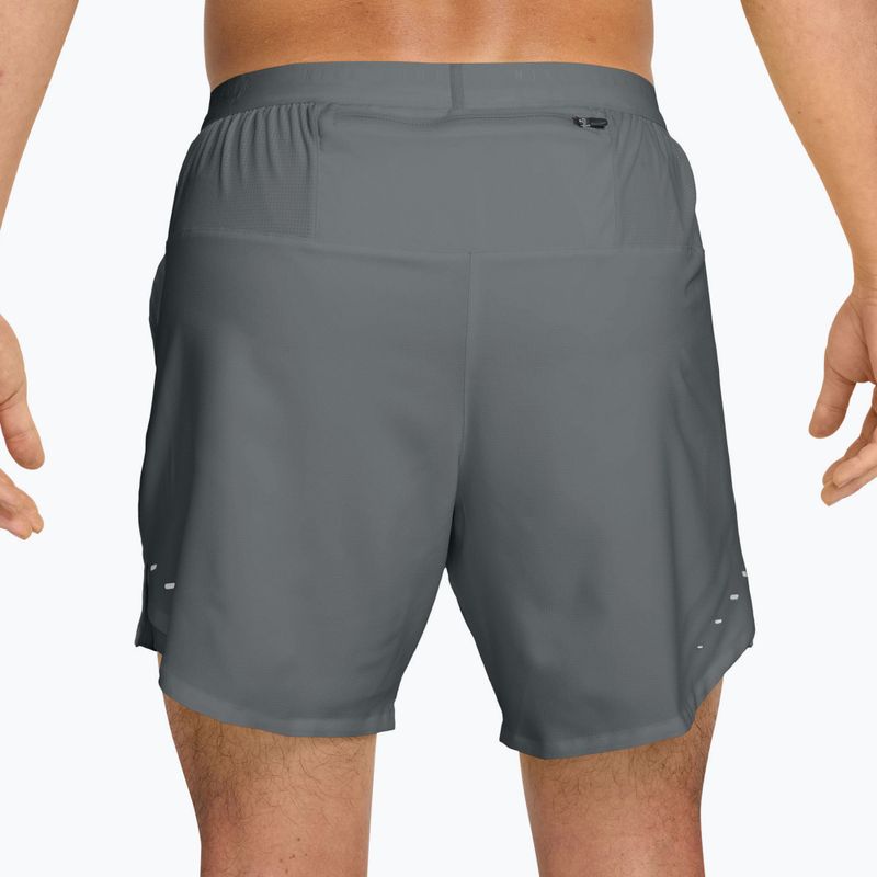 Men's running shorts Nike Stride Dri-Fit 2in1 7" smoke grey 2