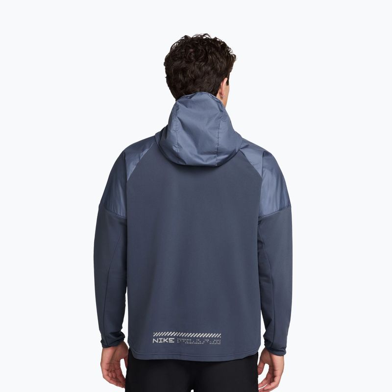 Men's running jacket Nike Miler Repel Winterized thunder blue 2