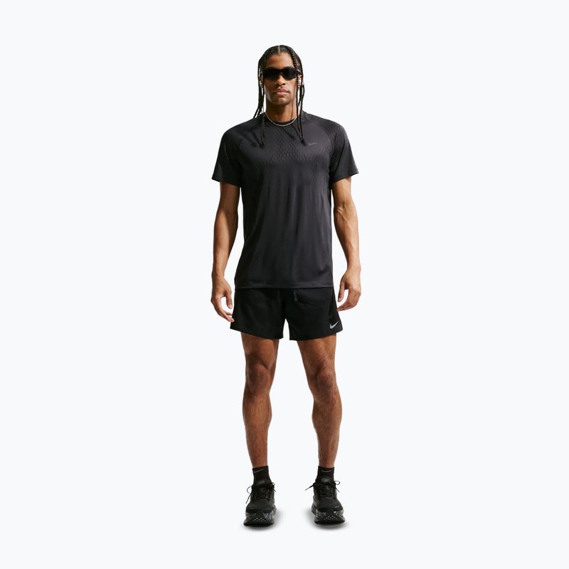 Men's running T-shirt Nike Stride Dri-Fit ADV off noir/black 2