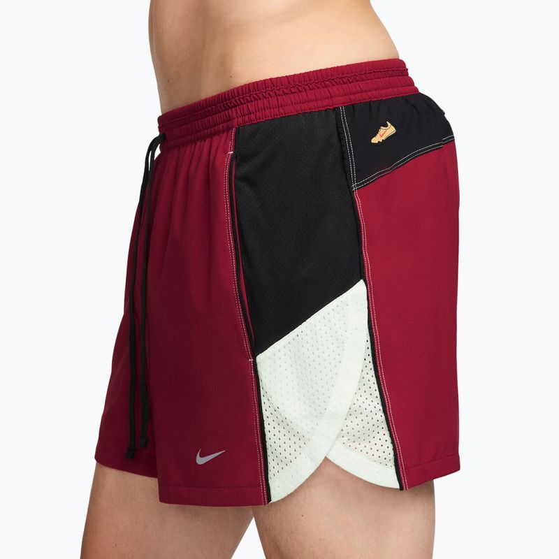 Men's running shorts Nike Retro Dri-Fit Brief-Lined 4" team crimson/black 3