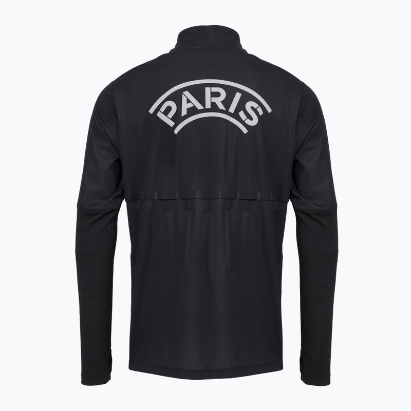 Men's football longsleeve top Nike Paris Saint-Germain Strike Elite SE Aerogami Shell Top black/black/atmosphere grey 10