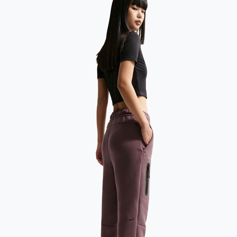 Women's trousers Nike Sportswear Tech Fleece Mid-Rise tattoo/black 3