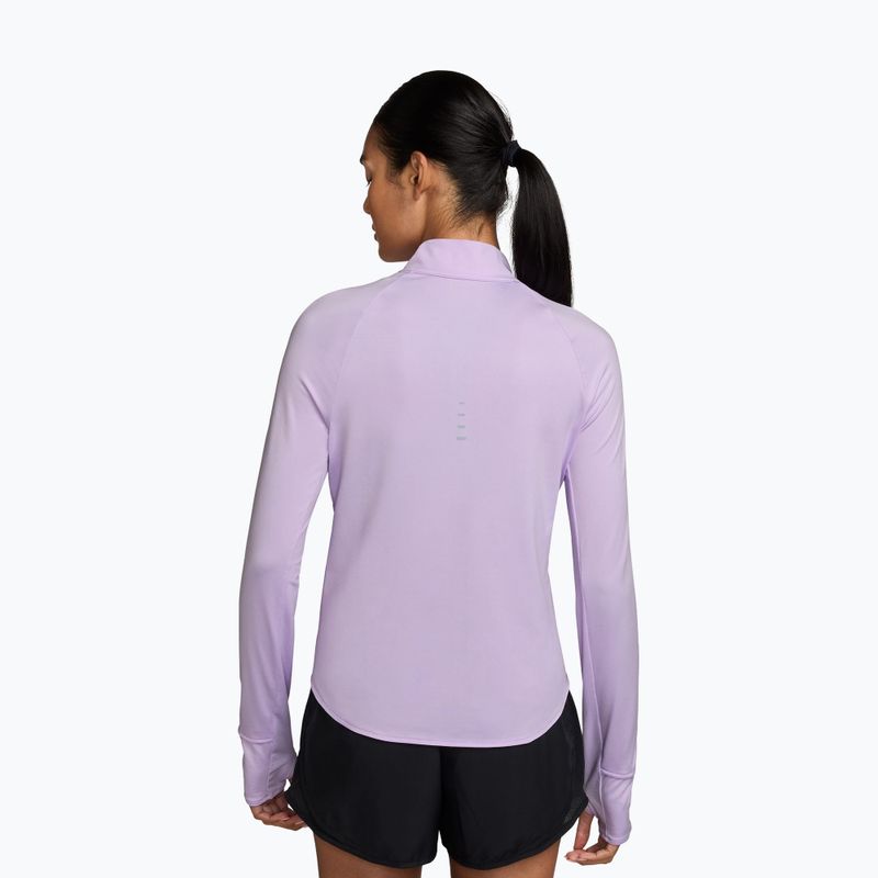 Women's running longsleeve Nike Swift Dri-Fit UV 1/4-Zip violet mist 2