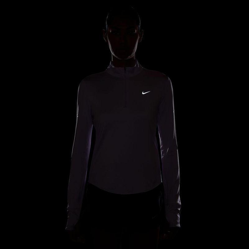 Women's running longsleeve Nike Swift Dri-Fit UV 1/4-Zip violet mist 4
