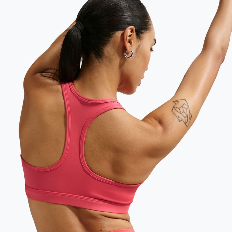 Training bra Nike Swoosh Medium Support sea coral/white 5