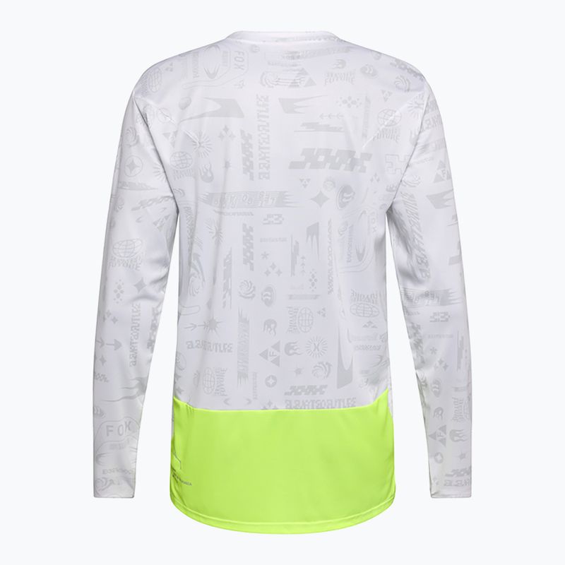 Men's cycling longsleeve Fox Racing Ranger Lunar SE white 4