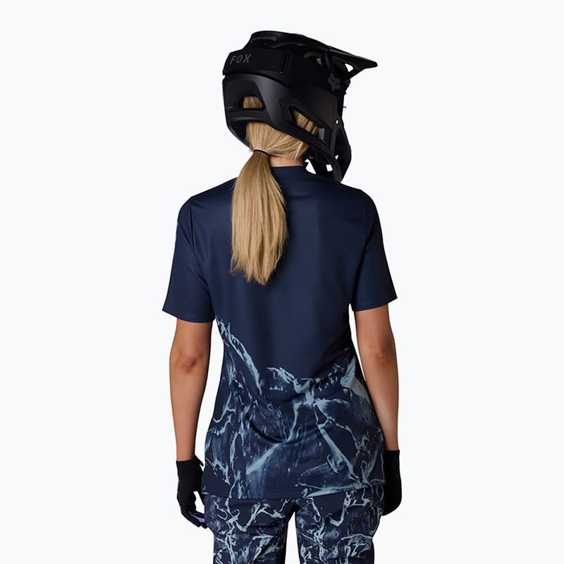Women's cycling jersey Fox Racing Ranger Image Print arctic blue 2