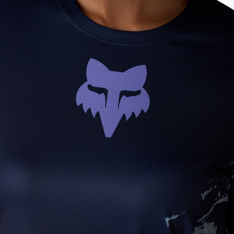 Women's cycling jersey Fox Racing Ranger Image Print arctic blue 3