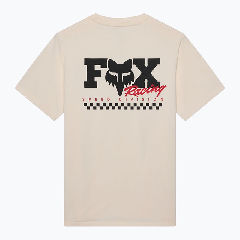 Men's T-shirt Fox Racing Checker 195 Original off white 2