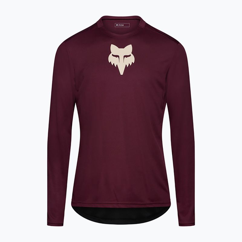 Men's cycling longsleeve Fox Racing Ranger Fox Head LS dark maroon 5