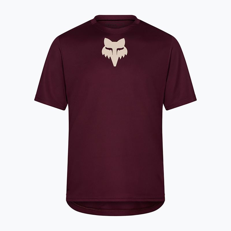 Men's cycling shirt Fox Racing Ranger Fox Head SS dark maroon 5