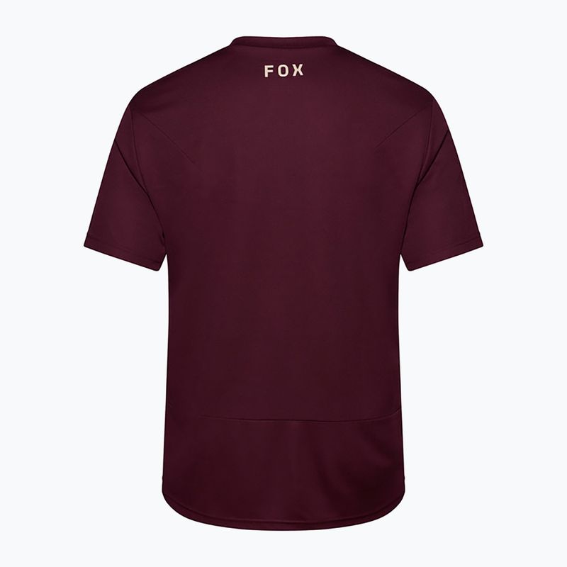 Men's cycling shirt Fox Racing Ranger Fox Head SS dark maroon 6