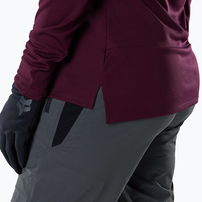 Women's cycling longsleeve Fox Racing Ranger Fox Head LS dark maroon 4