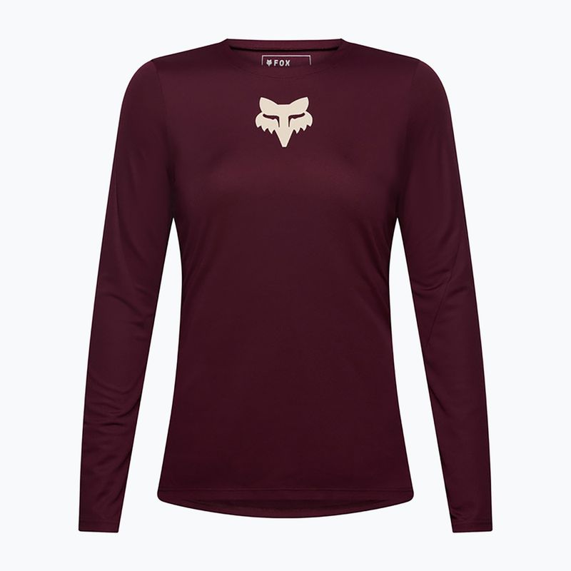 Women's cycling longsleeve Fox Racing Ranger Fox Head LS dark maroon 5