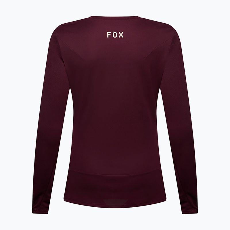 Women's cycling longsleeve Fox Racing Ranger Fox Head LS dark maroon 6