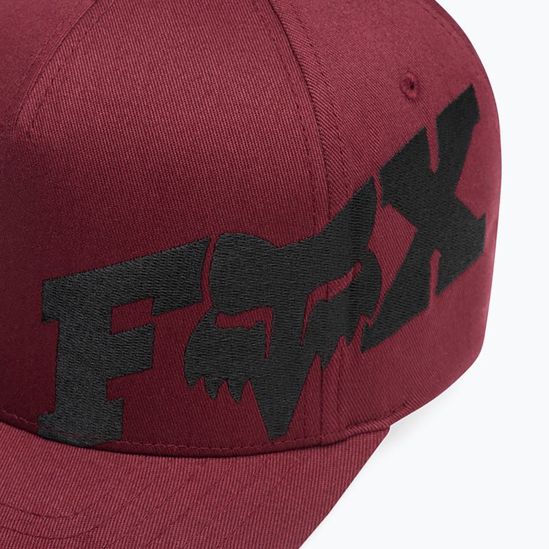 Men's baseball cap Fox Racing Fox Head X Flexfit dark maroon 4