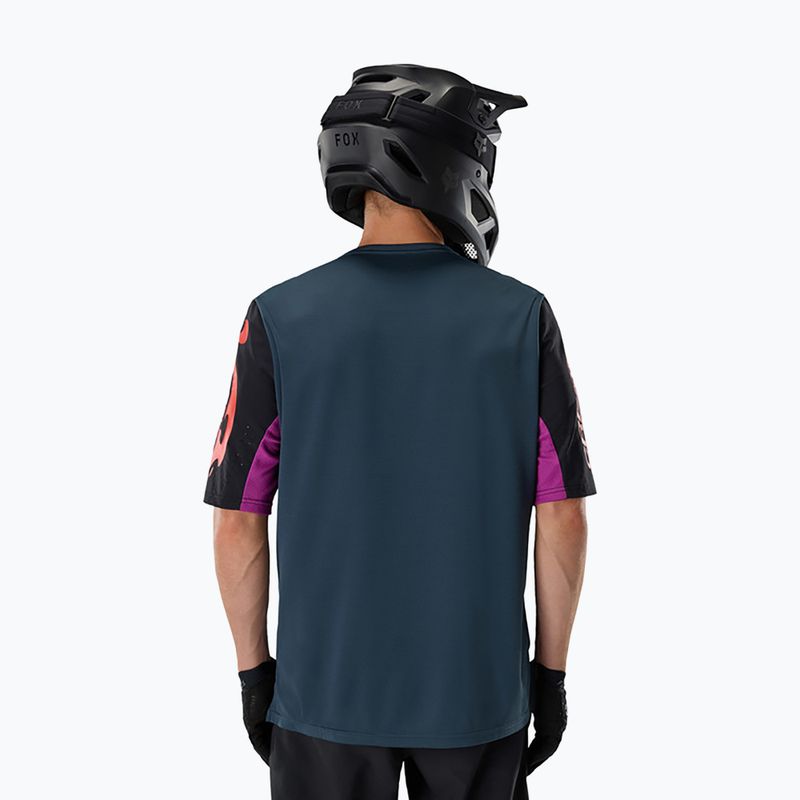 Men's cycling shirt Fox Racing Defend Creation galaxy blue 2