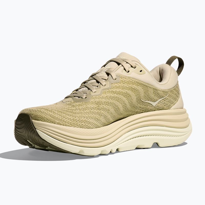 HOKA men's running shoes Gaviota 5 oyster mushroom/truffle salt 4