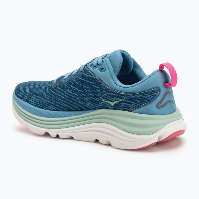 Women's running shoes HOKA Gaviota 5 alpine blue/jadeite 3