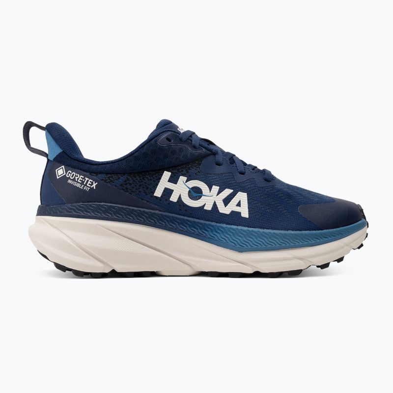 Men's running shoes HOKA Challenger 7 GTX midnight blue/grout 2
