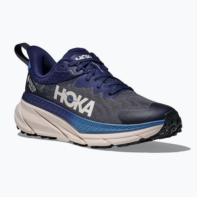 Men's running shoes HOKA Challenger 7 GTX midnight blue/grout