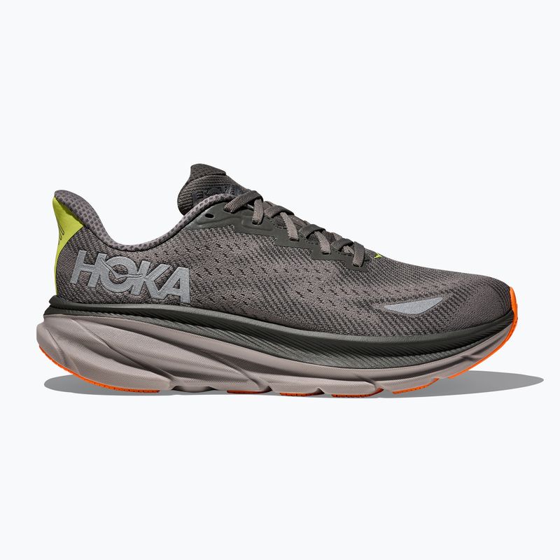 Men's running shoes HOKA Clifton 9 GTX asphalt grey/gravel 2