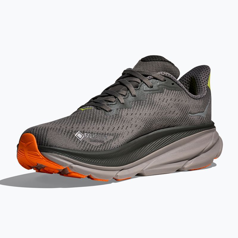 Men's running shoes HOKA Clifton 9 GTX asphalt grey/gravel 4