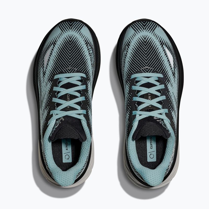 Women's running shoes HOKA Clifton 9 GTX black/raindrop 15