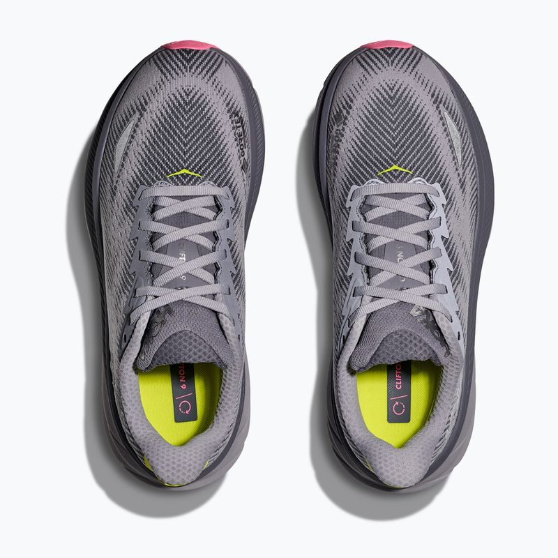 Women's running shoes HOKA Clifton 9 GTXgrey skies/foggy green 8