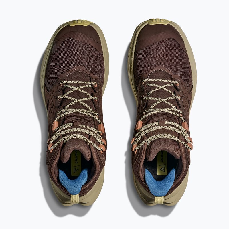 HOKA men's hiking boots Anacapa 2 Mid GTX walnut/oyster mushroom 8