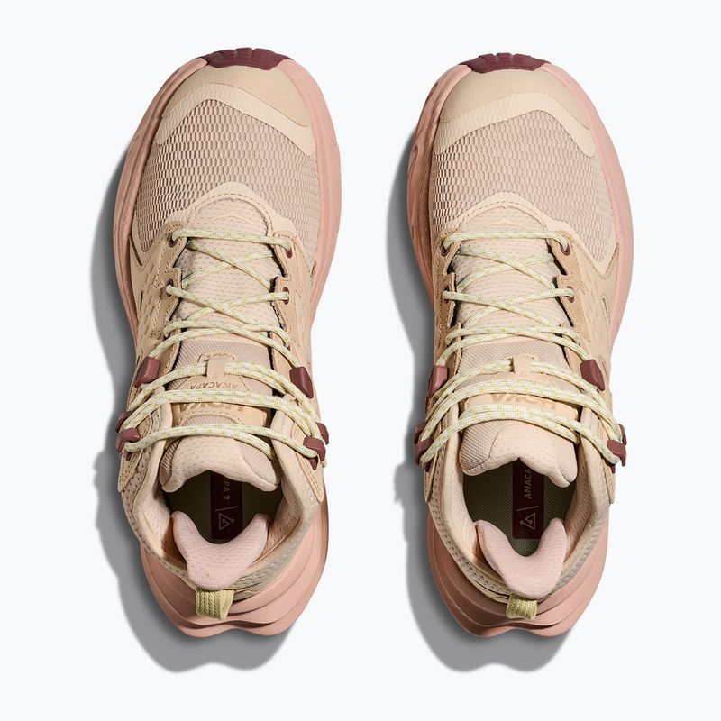 HOKA women's hiking boots Anacapa 2 Mid GTX oak/rose latte 8