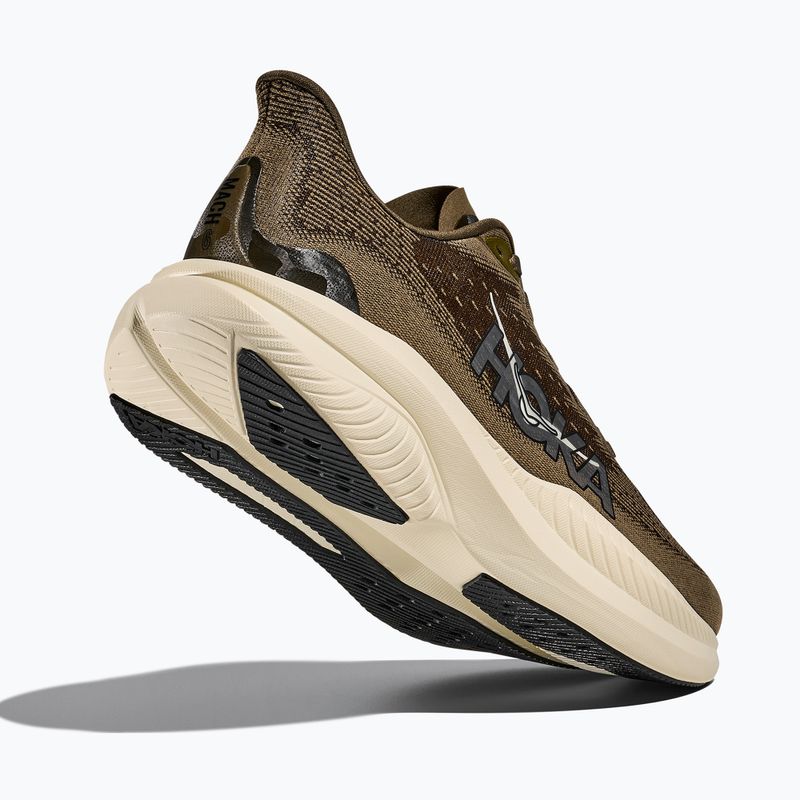 HOKA Mach 6 men's running shoes antique olive/truffle salt 5