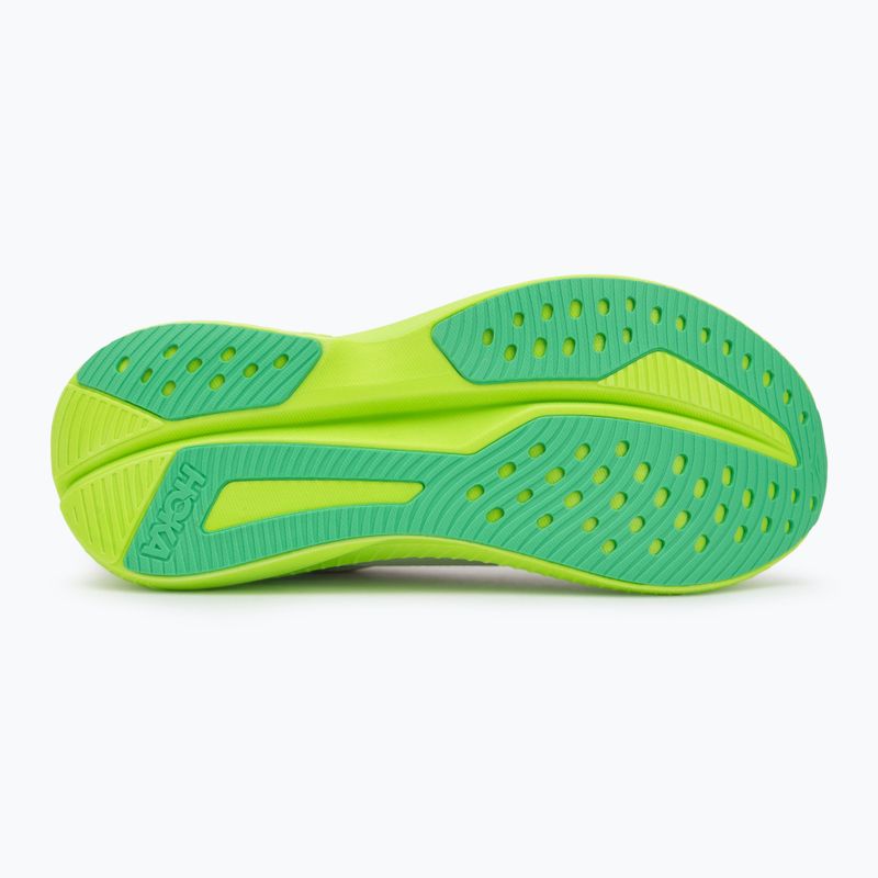 Men's running shoes HOKA Mach 6 white/neon lime 4