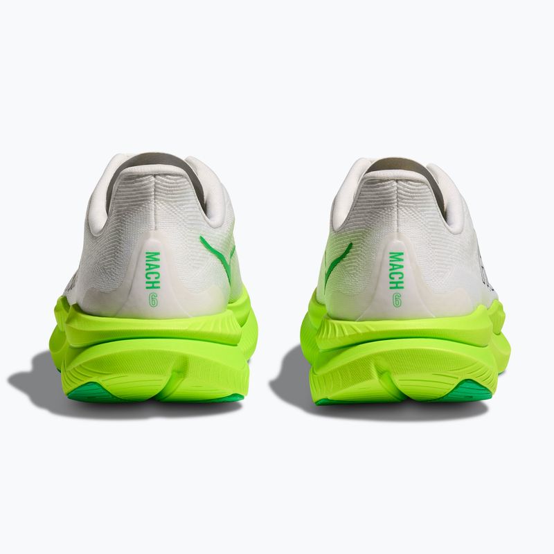 Men's running shoes HOKA Mach 6 white/neon lime 6
