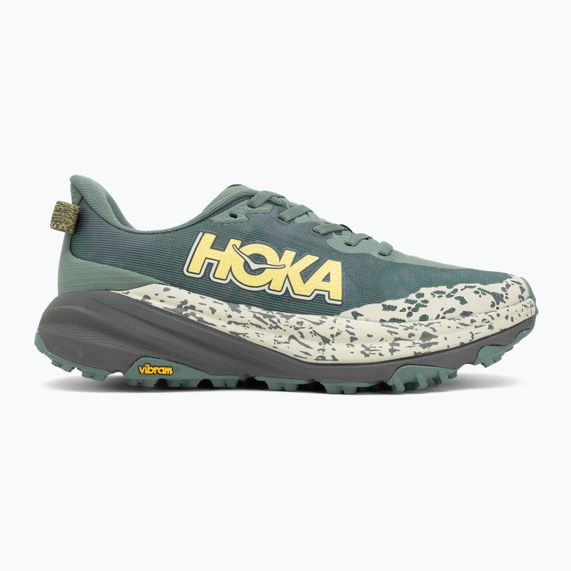 Men's running shoes HOKA Speedgoat 6 fern/asphalt grey 2