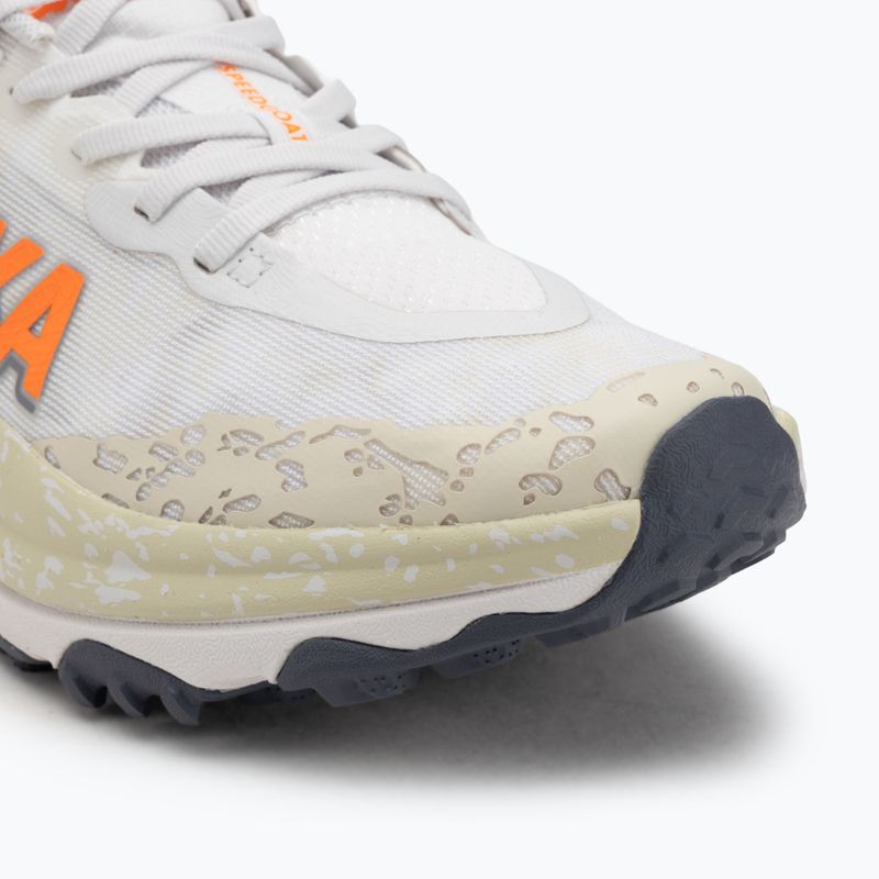 Men's running shoes HOKA Speedgoat 6 white/neon tangerine 7