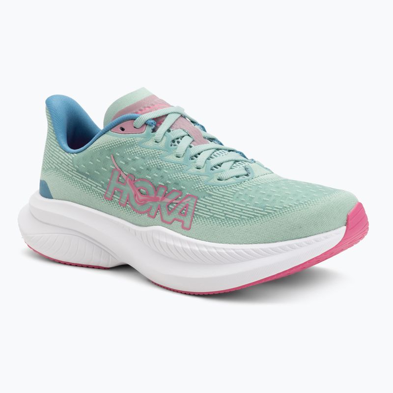 Women's running shoes HOKA Mach 6 jadeite/alpine blue