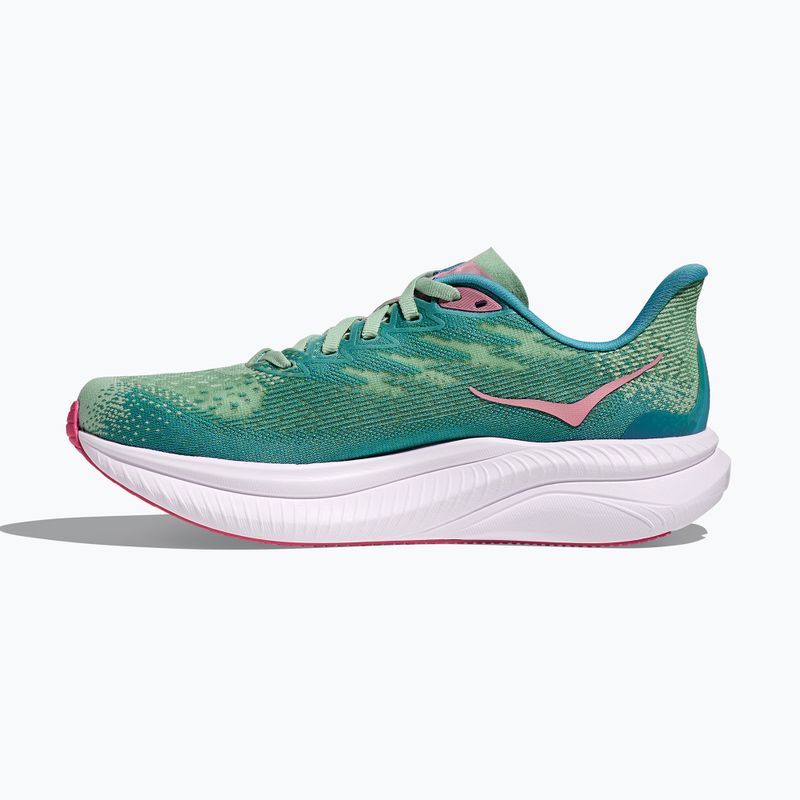 Women's running shoes HOKA Mach 6 jadeite/alpine blue 3