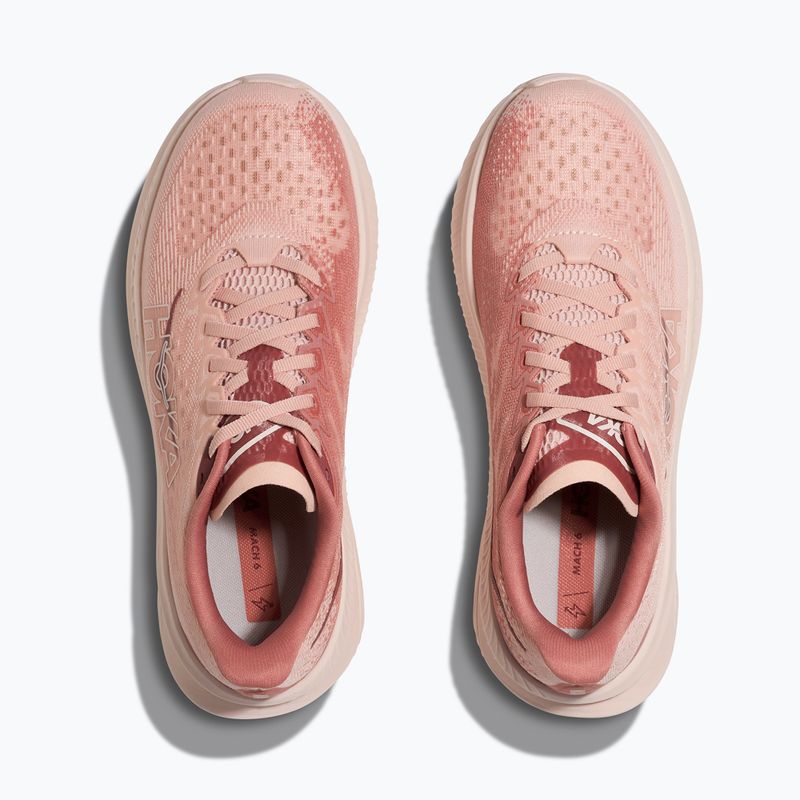 Women's running shoes HOKA Mach 6 roselatte/blush 8